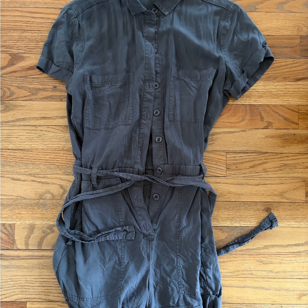 Cloth & Stone Rolled Hem Utility Romper size S